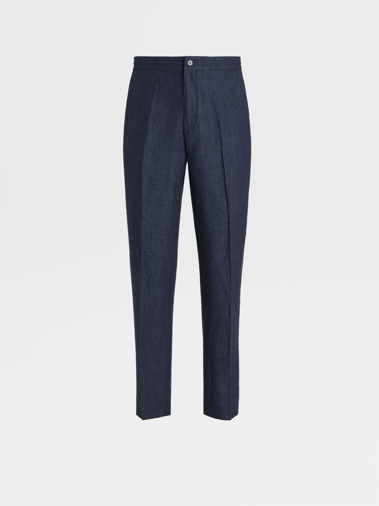 Utility Blue Washed Linen Jogger Pants